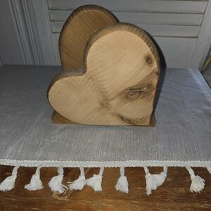 Wooden Hearts Napkin Holder Handmade!